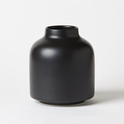 Black Ceramic Vase