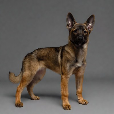 Belgian Malinois Puppy Standing