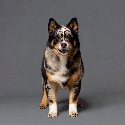 Merle Australian Shepherd standing