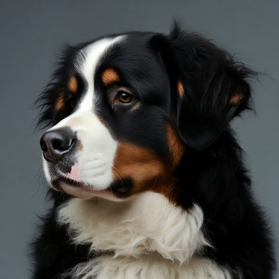 Bernese Mountain Dog portrait
