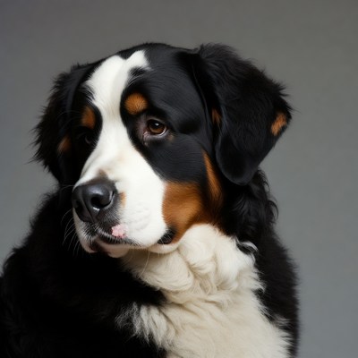 Bernese Mountain Dog portrait