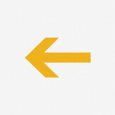 Yellow Left Arrow Icon