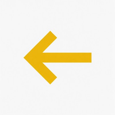 Yellow Left Arrow Icon