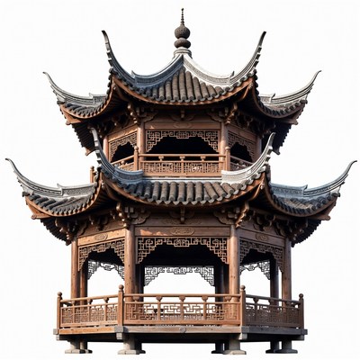 Traditional Chinese Pagoda Pavilion