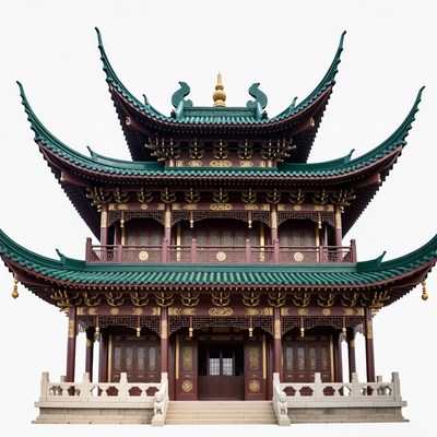 Traditional Chinese Pagoda Temple