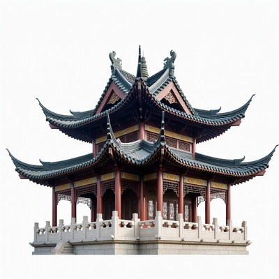 Traditional Chinese Pagoda Temple