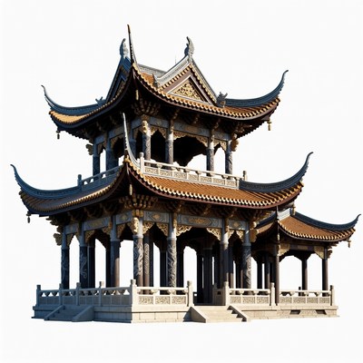 Traditional Chinese Pagoda Temple