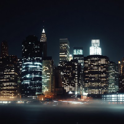 New York City Skyline at Night