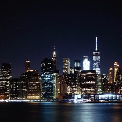 New York City Skyline at Night