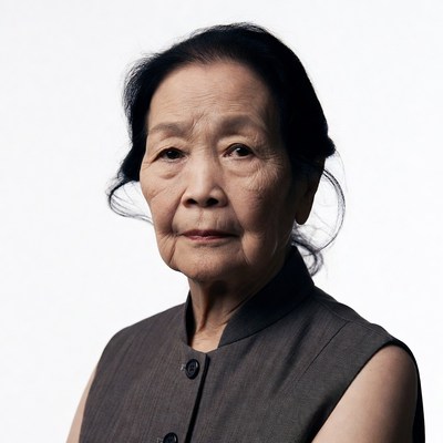 Elderly Asian woman portrait