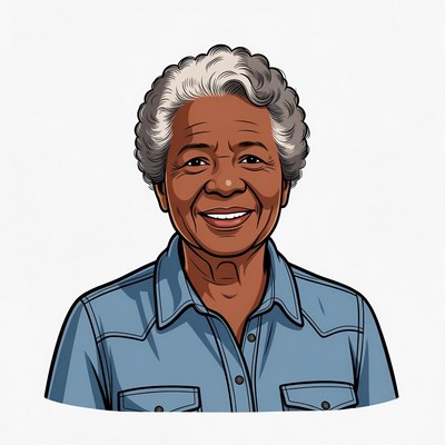Elderly African-American woman smiling