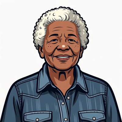 Elderly African-American woman smiling