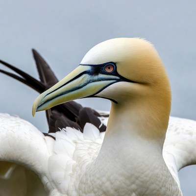 Northern Gannet with red eye