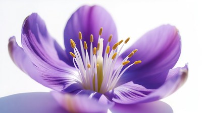 Purple flower with yellow stamens