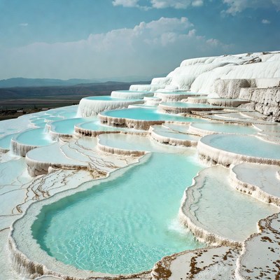 Pamukkale Travertine Terraces Turkey