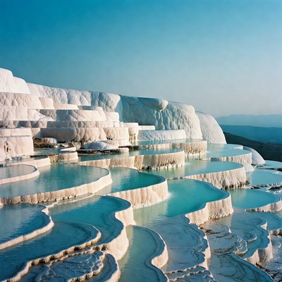 Terraced Travertine Pools Turkey