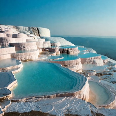 Terraced Travertine Pools Turkey