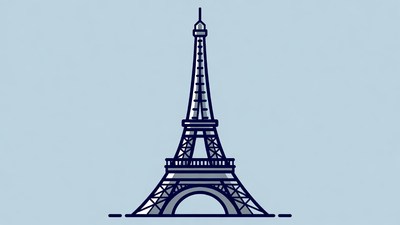 Eiffel Tower illustration