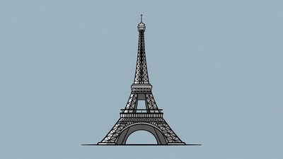 Eiffel Tower illustration