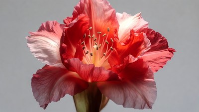 Vibrant Red Hibiscus Flower Bloom