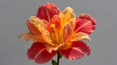 Vibrant Orange Daylily Flower