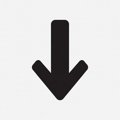 Black Down Arrow Icon