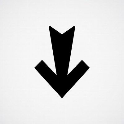 Black Down Arrow Icon