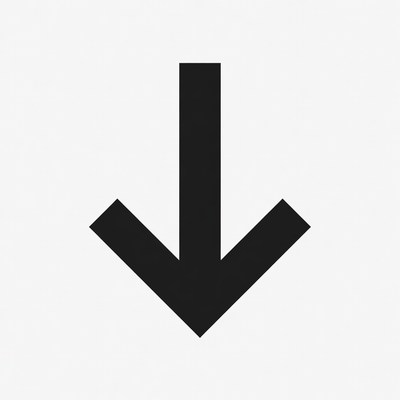 Black Down Arrow Icon