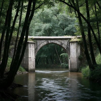 Stone Arch Bridge over Forest River