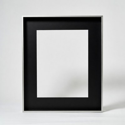Empty Black Picture Frame