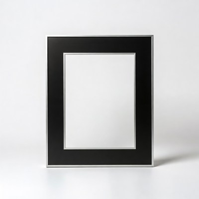 Empty Black Picture Frame