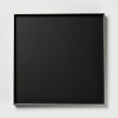 Black Framed Black Canvas