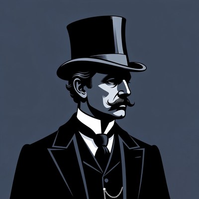 Victorian Gentleman in Top Hat