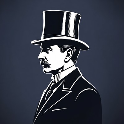 Victorian man in top hat