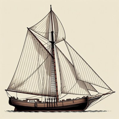 Sailing Ship Illustration