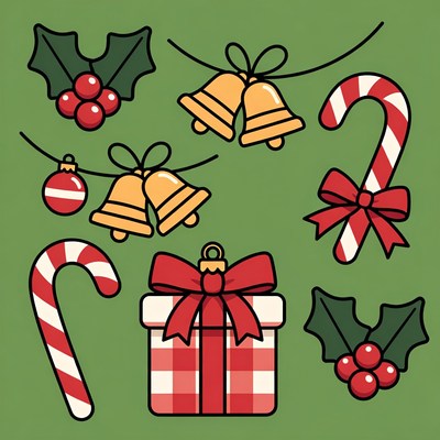 Christmas Clipart Icons Set