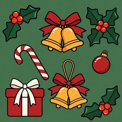 Christmas Clipart Icons Collection