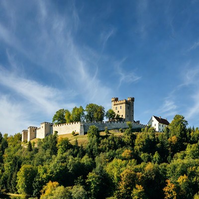 Medieval Castle on Hilltop