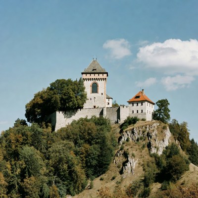 Medieval Castle on Hilltop