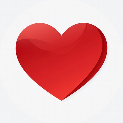 Shiny Red Heart Illustration