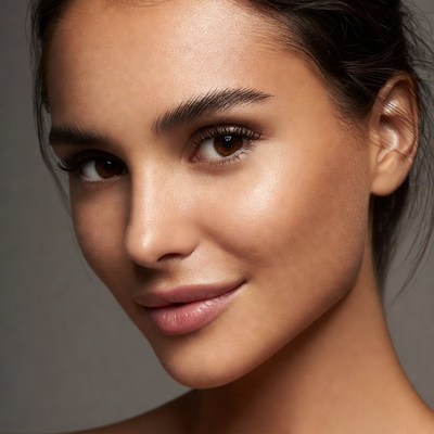 Beautiful woman smiling close-up