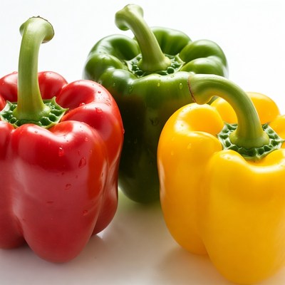 Red Green Yellow Bell Peppers