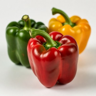 Red Green Yellow Bell Peppers