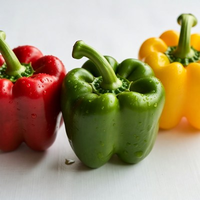 Red Green Yellow Bell Peppers