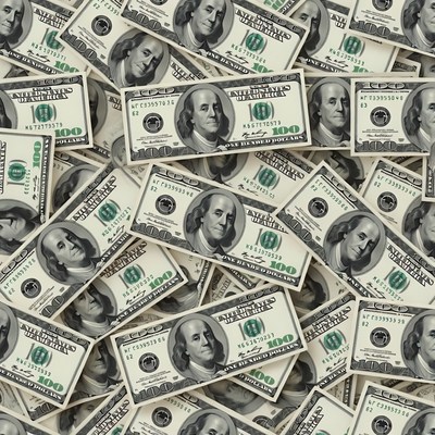 Stack of 100 Dollar Bills