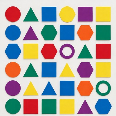 Colorful Shapes Grid
