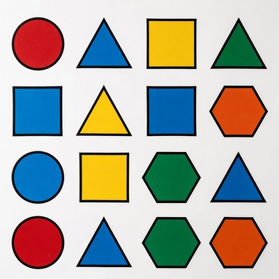 Colorful Geometric Shapes Collection