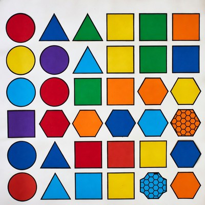 Colorful Shapes Grid