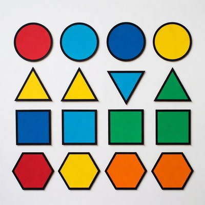 Colorful Geometric Shapes Set