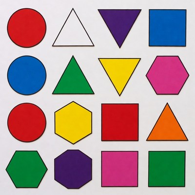 Colorful Geometric Shapes Collection